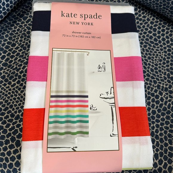 kate spade Bath Kate Spade New York Shower Curtain In Candy Stripe
